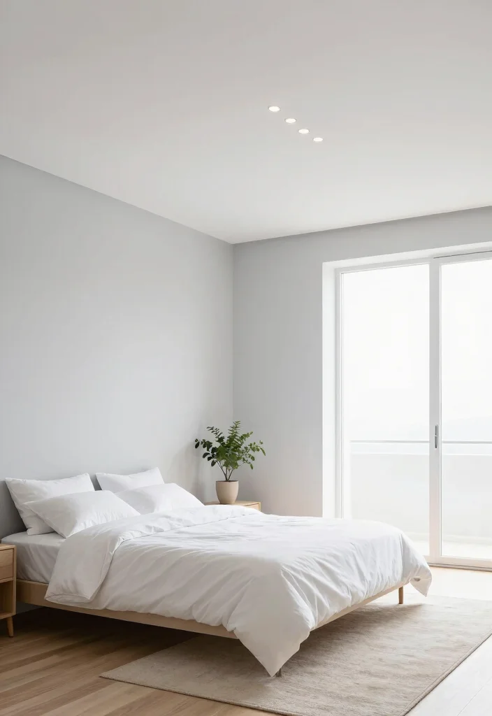 15 Bedroom Pop Ceiling Design Ideas With Elegant Details - 1. Minimalist Elegance 1