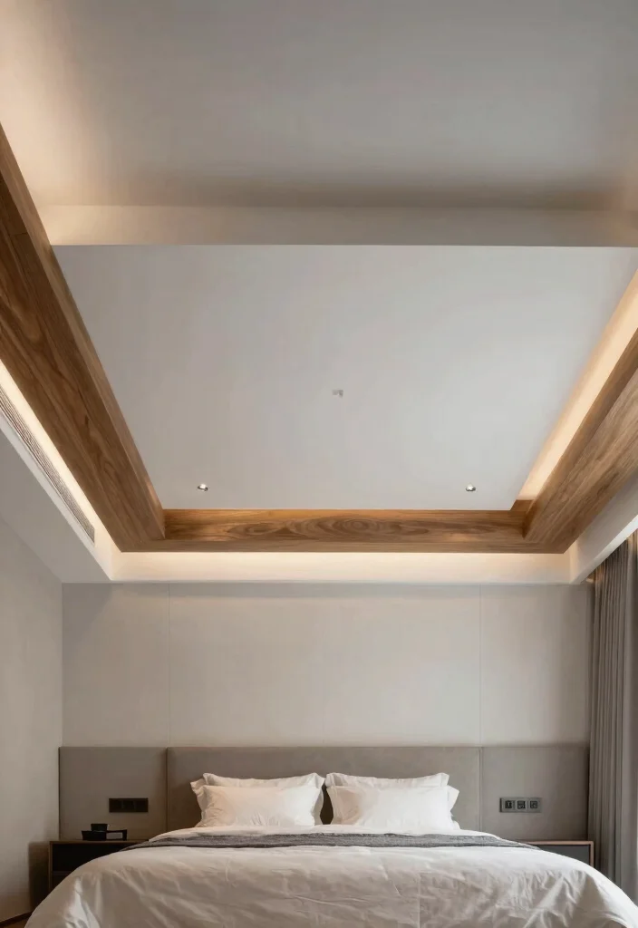 15 Bedroom Pop Ceiling Design Ideas With Elegant Details - 13. Layered Ceiling Effects 1