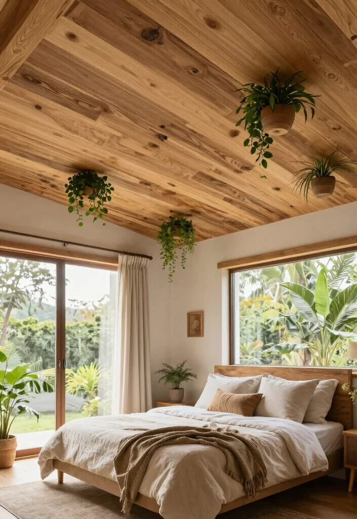 15 Bedroom Pop Ceiling Design Ideas With Elegant Details - 15. Eco-Friendly Designs 1