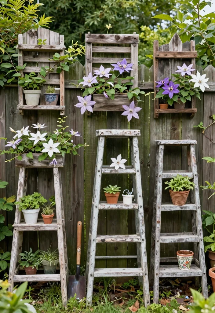 15 Clematis Trellis 2026 Trending Ideas With Blooming Beauty - 5. DIY Trellis Ideas 1
