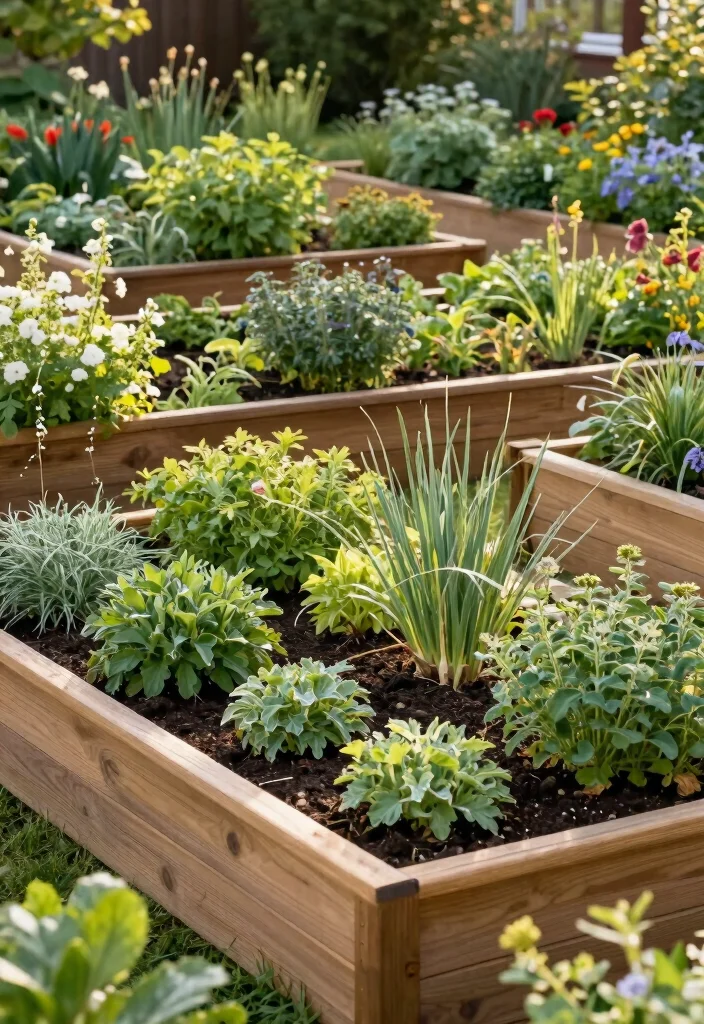 15 Deer Resistant Landscaping Front Yard Ideas That Last - 9. Incorporate Raised Garden Beds 1