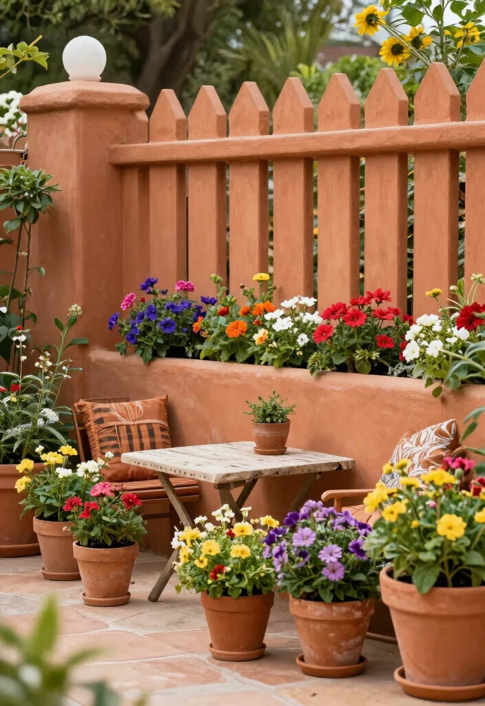 15 Fence Stain Colors Ideas That Boost Curb Appeal - 11. Terra Cotta 1