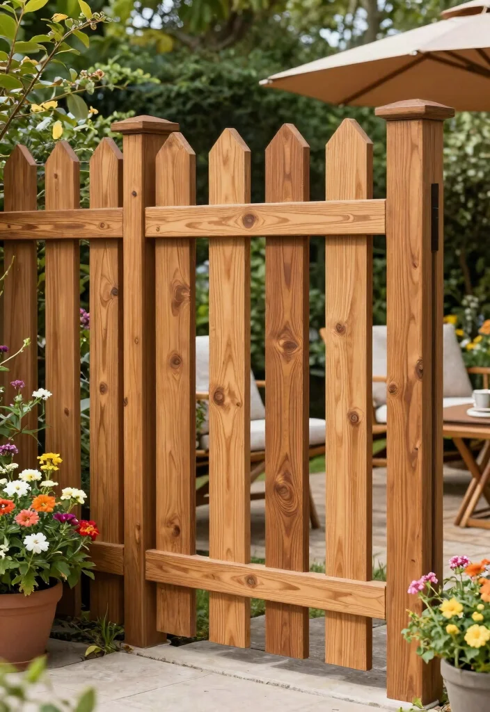 15 Fence Stain Colors Ideas That Boost Curb Appeal - 13. Warm Maple 1