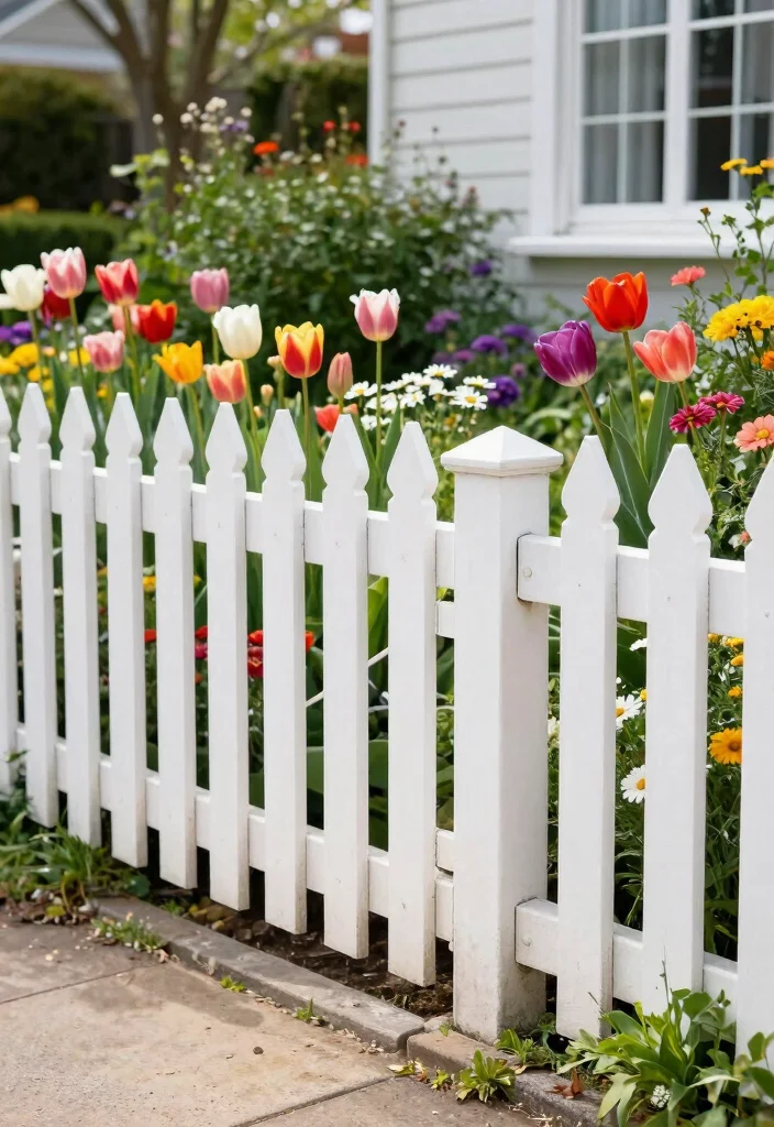 15 Fence Stain Colors Ideas That Boost Curb Appeal - 5. Bright White 1
