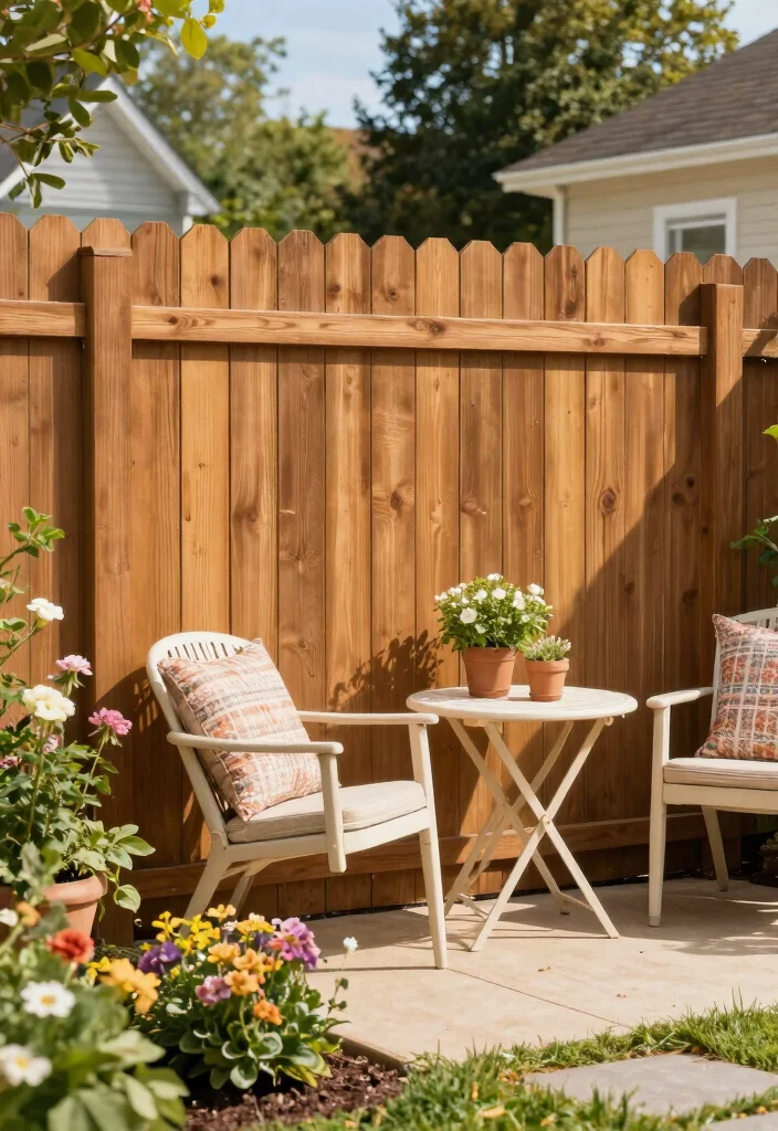 15 Fence Stain Colors Ideas That Boost Curb Appeal - 6. Warm Honey Brown 1