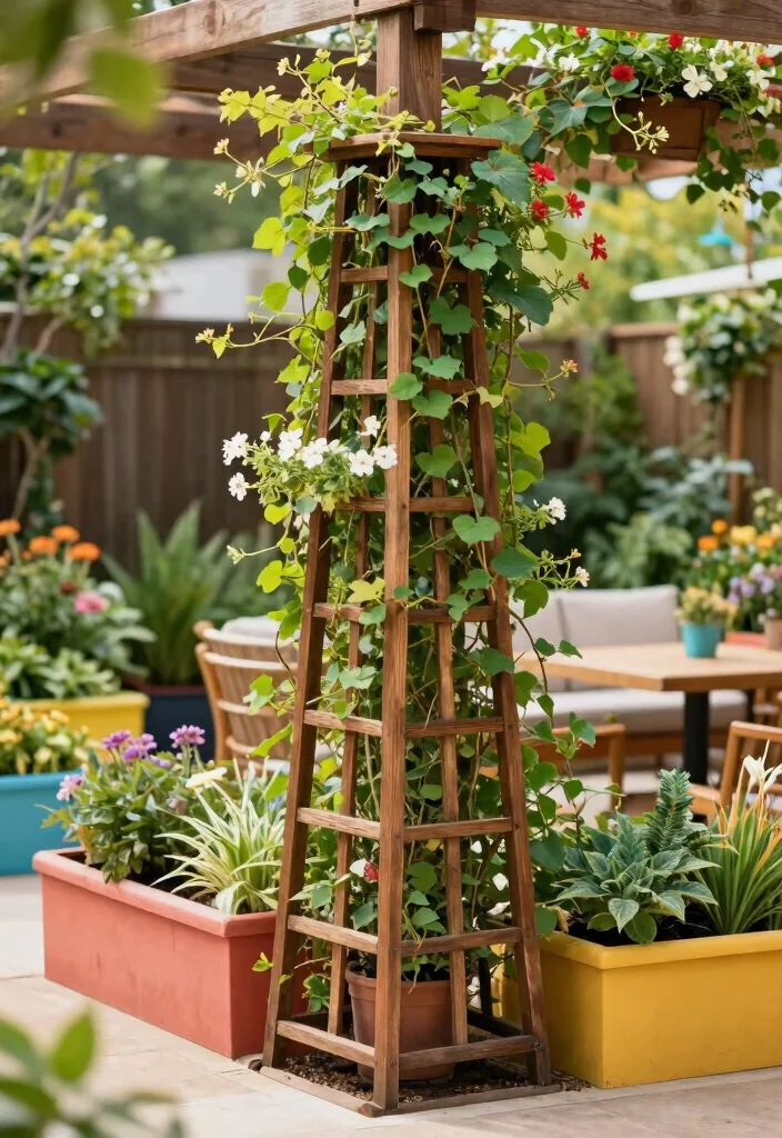 15 Fence Trellis Ideas With Vertical Garden Charm - 11. Corner Trellis Designs 1