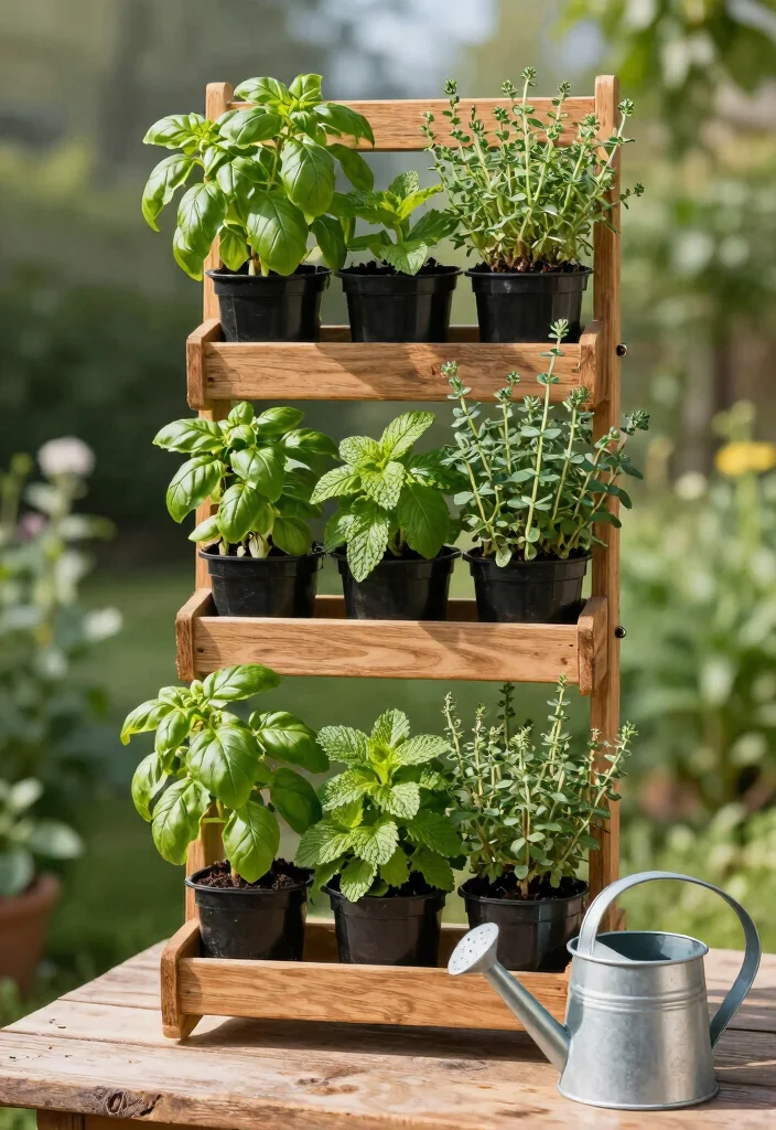 15 Fence Trellis Ideas With Vertical Garden Charm - 3. Vertical Herb Garden Trellis 1