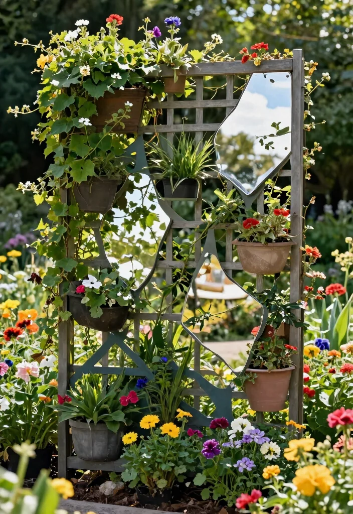 15 Fence Trellis Ideas With Vertical Garden Charm - 9. Artistic Trellis Designs 1