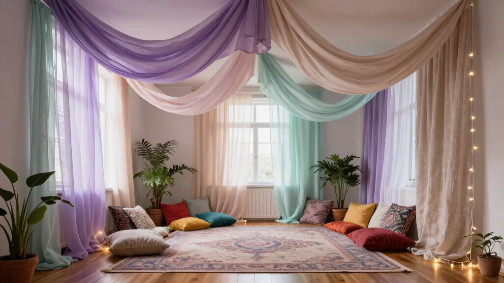 15 Hanging Fabric From Ceiling Ideas With Dreamy Vibes