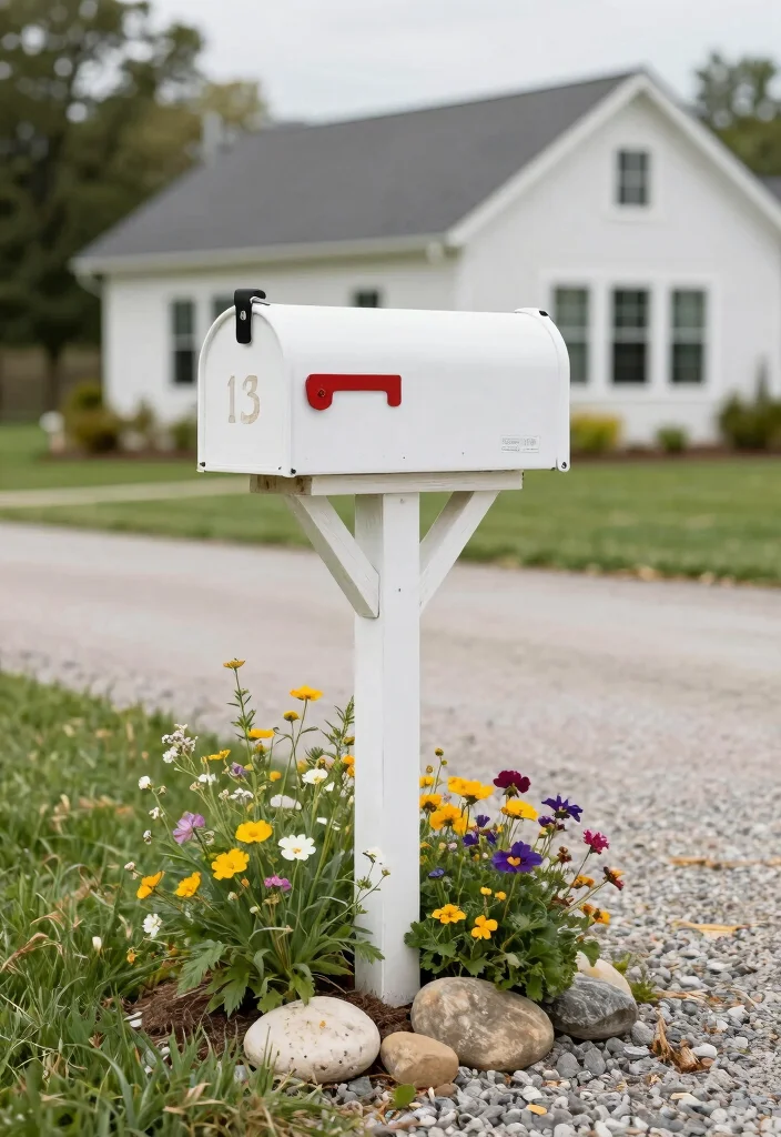 15 Modern Farmhouse Outside Ideas With Fresh Curb Appeal - 10. Farmhouse Style Mailbox 1
