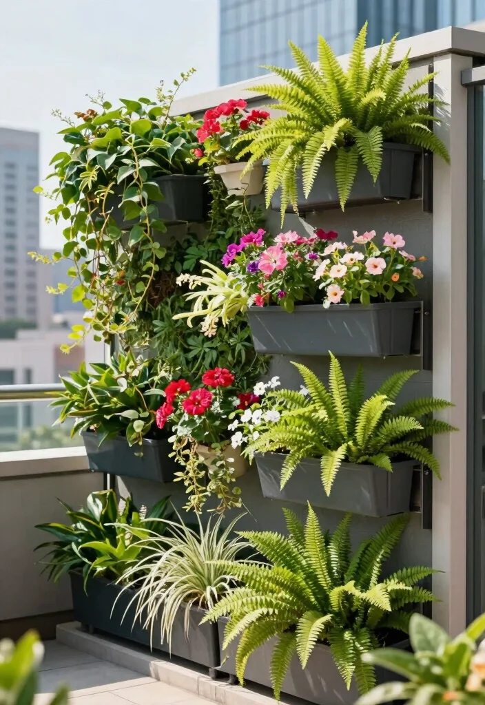 15 Modern Terrace Garden Design Ideas With Lush Greenery 1 15 Modern Terrace Garden Design Ideas With Lush Greenery - 1. Vertical Gardens for Space Efficiency 1