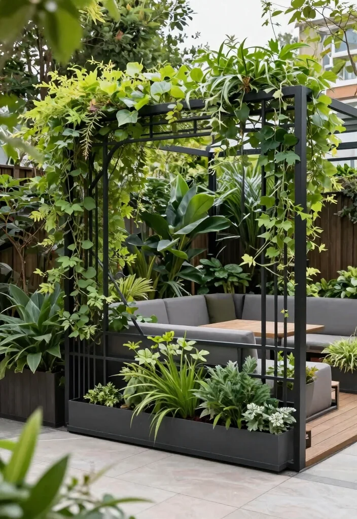 15 Modern Terrace Garden Design Ideas With Lush Greenery 11 15 Modern Terrace Garden Design Ideas With Lush Greenery - 11. Privacy Screens with a Twist 1