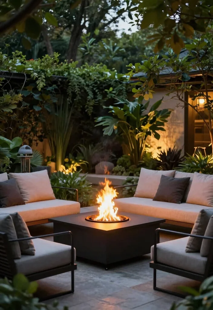 15 Modern Terrace Garden Design Ideas With Lush Greenery 14 15 Modern Terrace Garden Design Ideas With Lush Greenery - 14. Modern Fire Pits 1