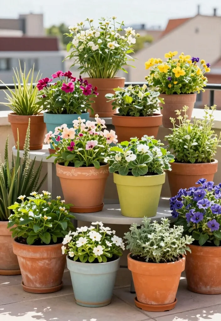 15 Modern Terrace Garden Design Ideas With Lush Greenery 4 15 Modern Terrace Garden Design Ideas With Lush Greenery - 4. Container Gardening for Flexibility 1