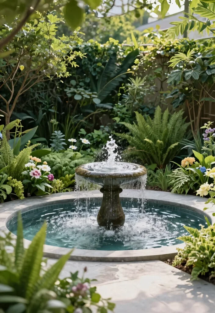 15 Modern Terrace Garden Design Ideas With Lush Greenery 5 15 Modern Terrace Garden Design Ideas With Lush Greenery - 5. Incorporating Water Features 1