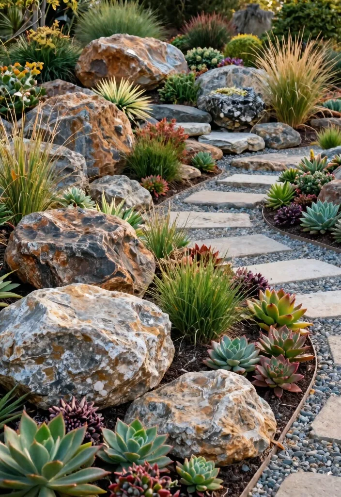 15 Outdoor Landscaping Ideas Front Yard That Impress 3 15 Outdoor Landscaping Ideas Front Yard That Impress - 3. Rock Gardens 1