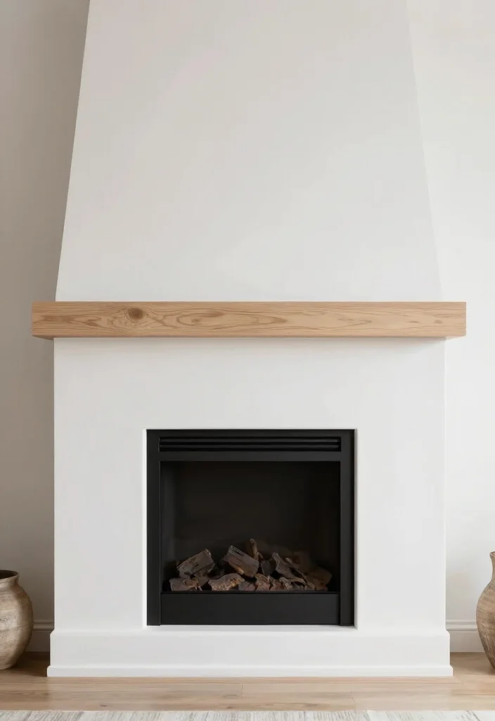15 Rustic Fireplaces Farmhouse Style Ideas With Cozy Appeal - 12. Minimalist Fireplaces 1