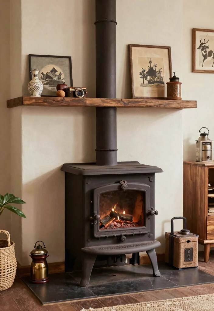 15 Rustic Fireplaces Farmhouse Style Ideas With Cozy Appeal - 15. Unique Fireplaces with Character 1