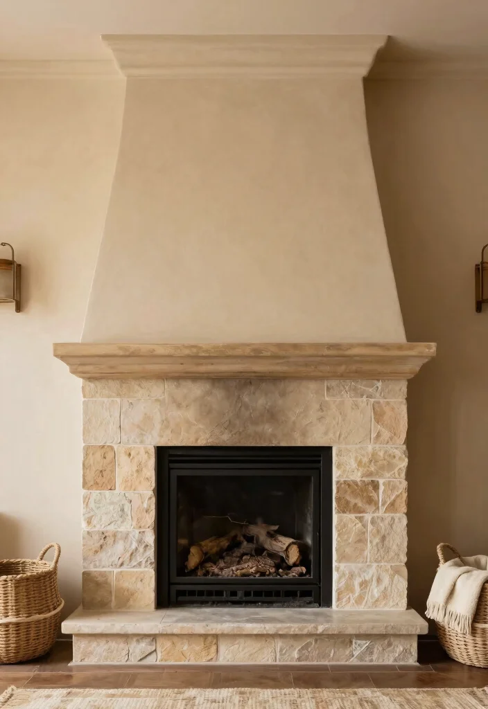 15 Rustic Fireplaces Farmhouse Style Ideas With Cozy Appeal - 7. Earthy Color Palettes 1
