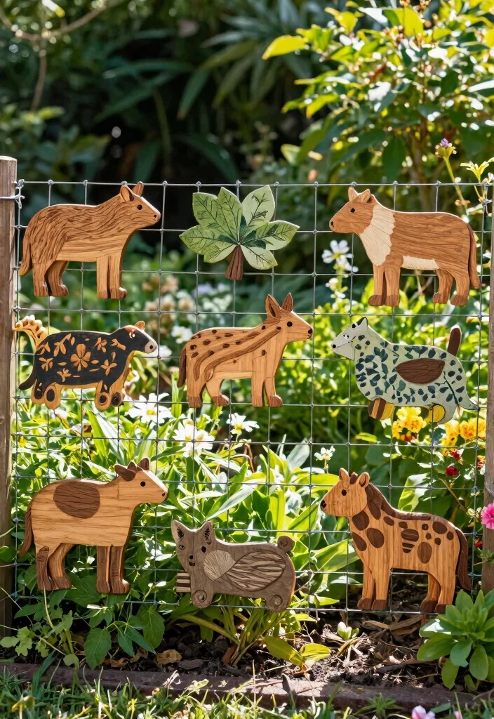 15 Wire Fence Decorating Ideas With Creative Touch - 13. Nature-Inspired Art 1