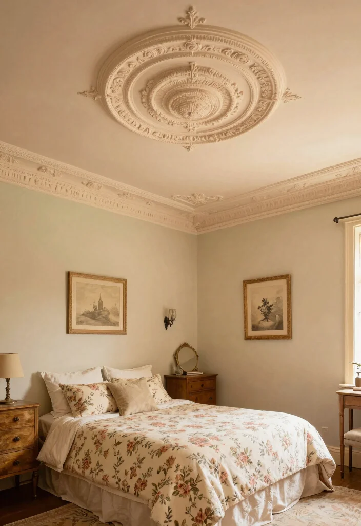 16 Bedroom Pop Ceiling Design Modern 2026 Trending Ideas With Sleek Style - 13. Vintage Revival 1