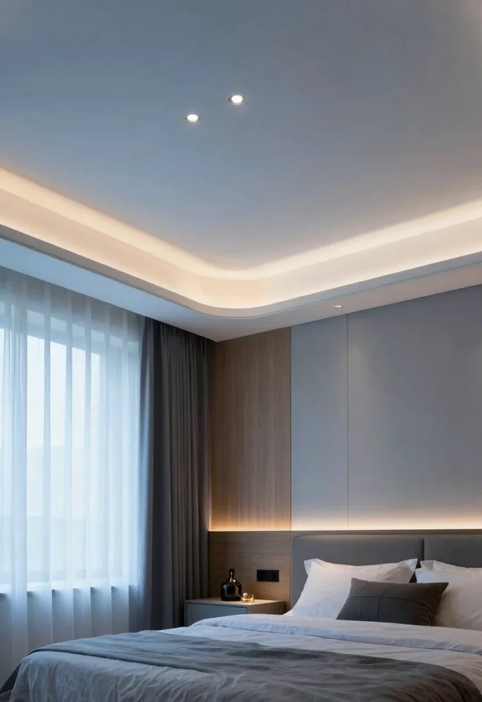 16 Bedroom Pop Ceiling Design Modern 2026 Trending Ideas With Sleek Style - 5. LED Lighting Integration 1