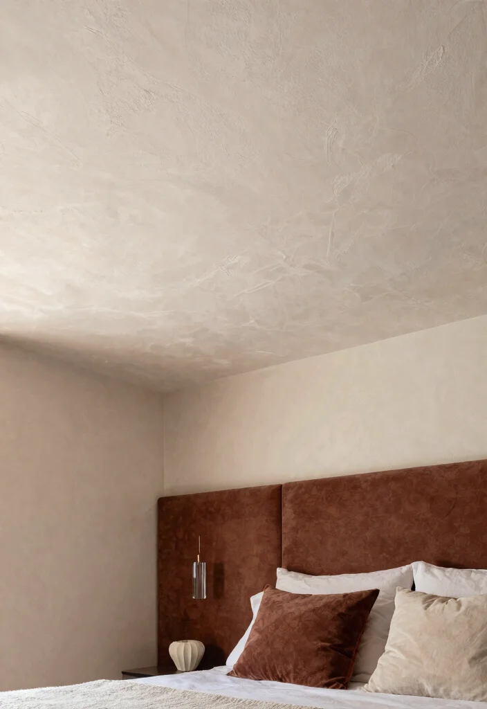 16 Bedroom Pop Ceiling Design Modern 2026 Trending Ideas With Sleek Style - 6. Textured Finishes 1