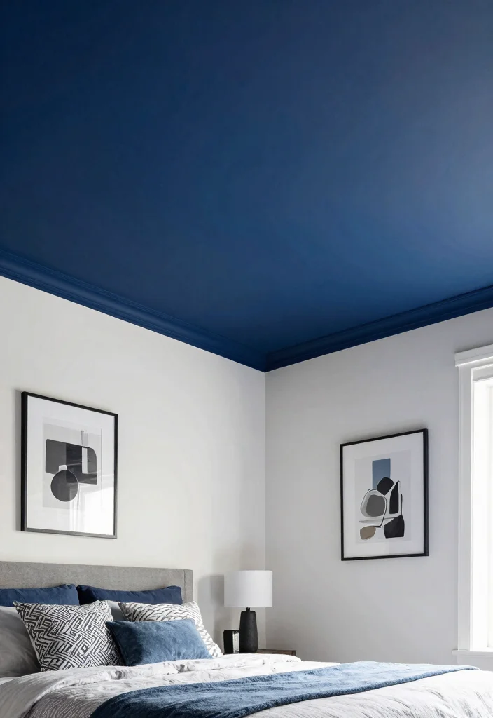 16 Bedroom Pop Ceiling Design Modern 2026 Trending Ideas With Sleek Style - 7. Two-Tone Combinations 1