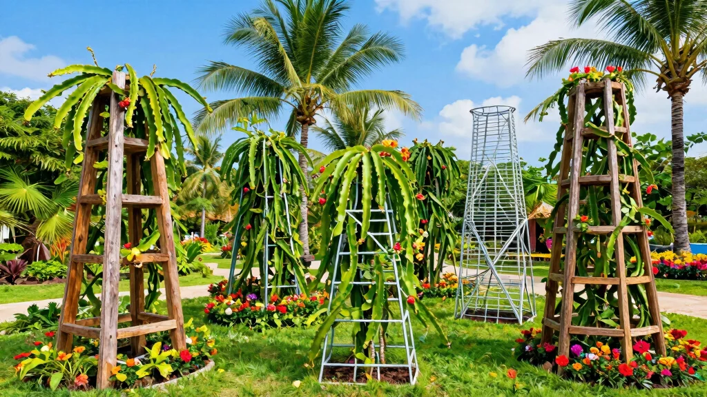 16 Dragon Fruit Trellis Ideas With Tropical Flair