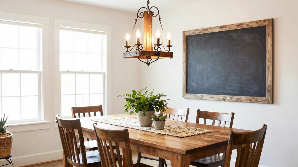 16 Farmhouse Dining Room Light Fixtures Ideas With Vintage Glow