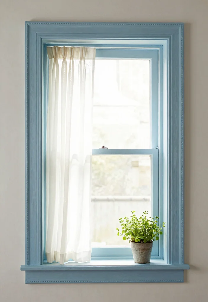 16 Farmhouse Window Trim Ideas With Charming Character - 15. Beadboard Trim 1