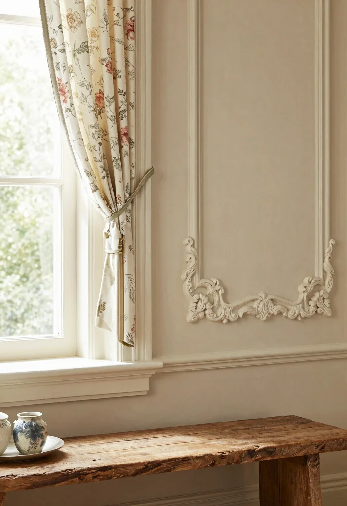 16 Farmhouse Window Trim Ideas With Charming Character - 4. Vintage Molding 1