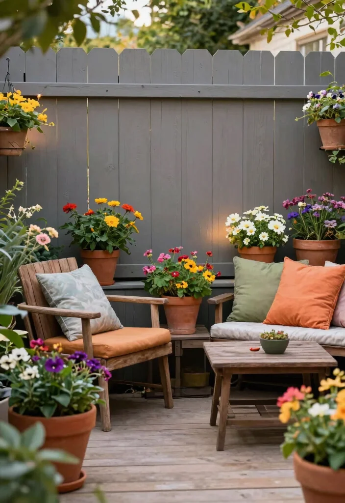 16 Grey Fence Paint Ideas With Modern Edge - 6. Warm Grey for a Cozy Vibe 1