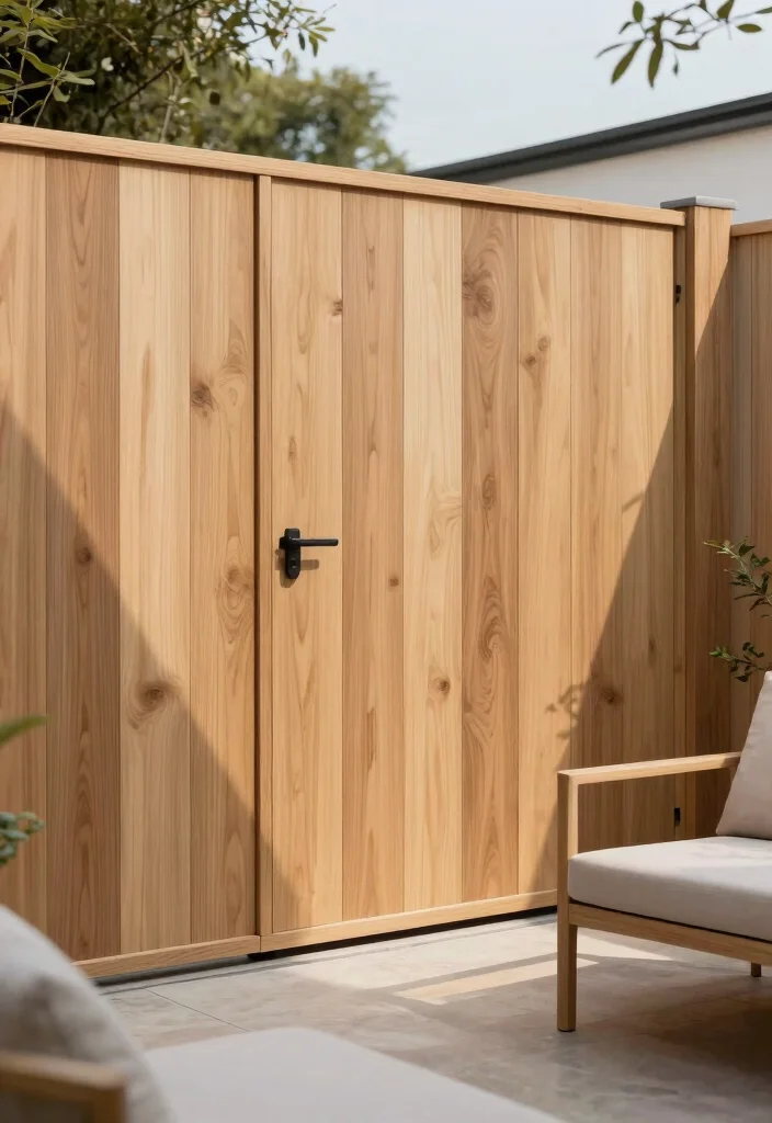 16 Modern Fence Design Wood Ideas With Sleek Lines 14 16 Modern Fence Design Wood Ideas With Sleek Lines - 14. Minimalist Fence for Simple Elegance 1