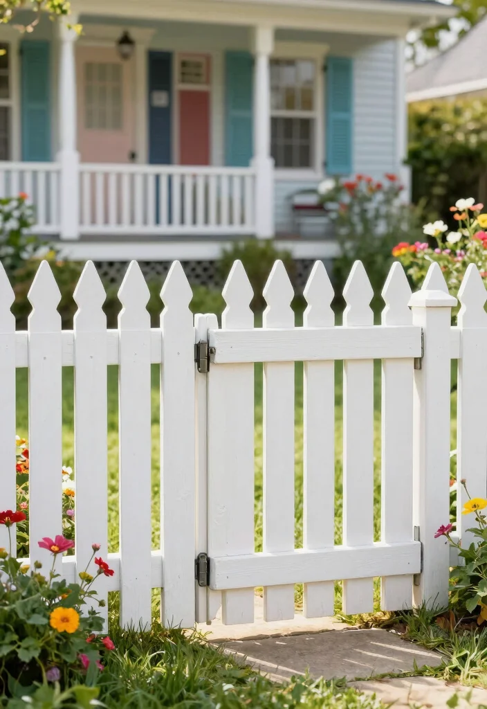 16 Modern Fence Design Wood Ideas With Sleek Lines 8 16 Modern Fence Design Wood Ideas With Sleek Lines - 8. Open Picket Fence for a Classic Feel 1