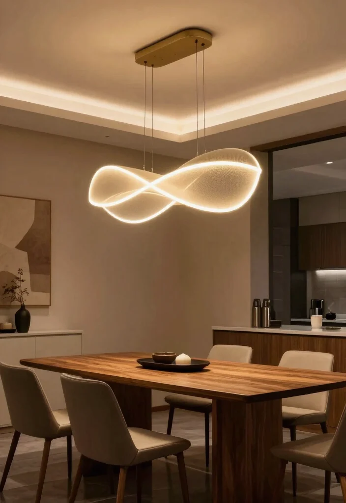 16 Room Pop Design Ceiling Ideas That Elevate Interiors - 15. Artistic Lighting Installations 1