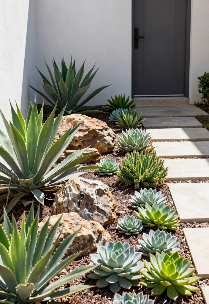 16 Simple Landscaping Front Yard 2026 Trending Ideas That Look Polished - 2. Xeriscaping 1