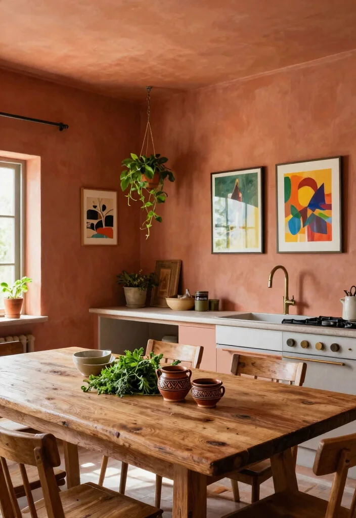 16 Wall and Ceiling Same Color Ideas With Seamless Style 4 16 Wall and Ceiling Same Color Ideas With Seamless Style - 4. Earthy Terracotta Charm 1