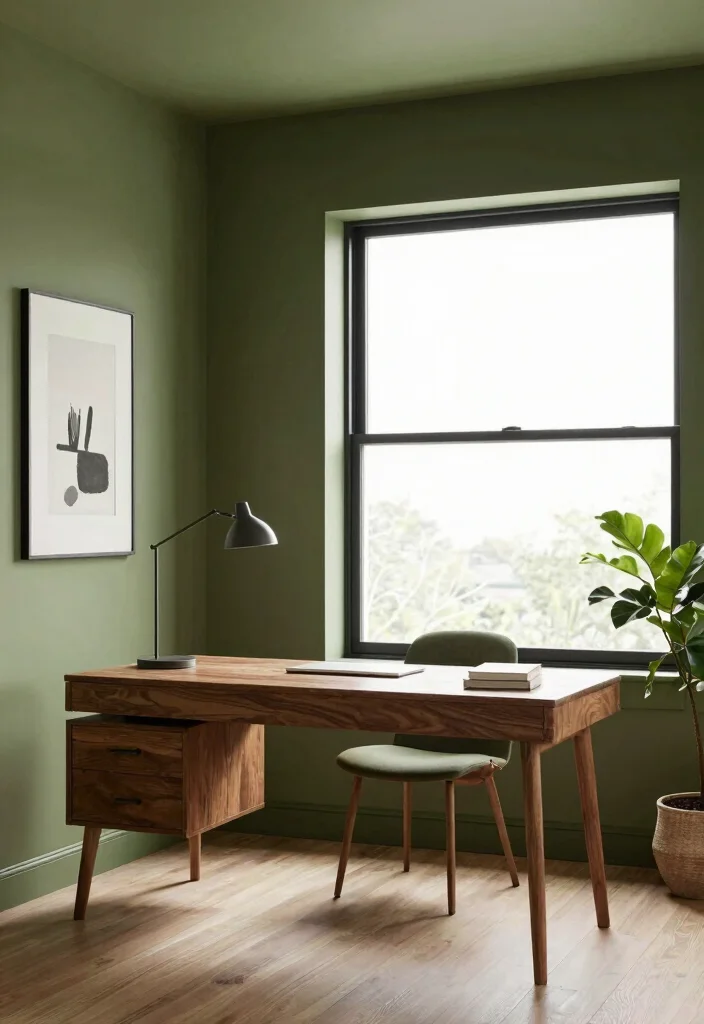 16 Wall and Ceiling Same Color Ideas With Seamless Style 7 16 Wall and Ceiling Same Color Ideas With Seamless Style - 7. Trendy Olive Green 1