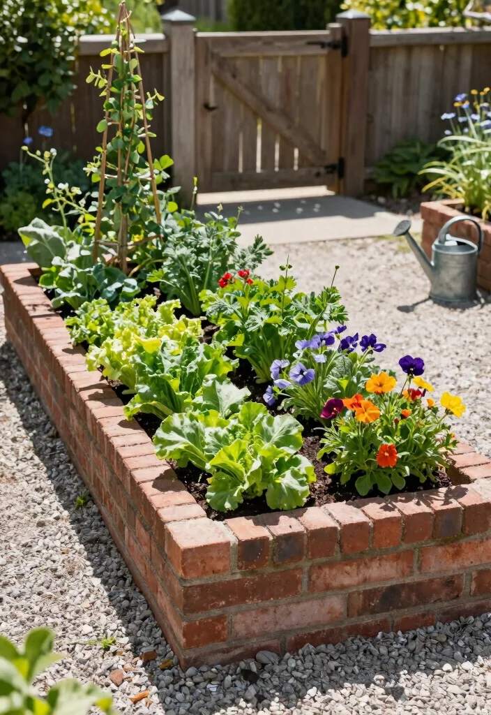 17 Brick Raised Garden Beds Ideas With Classic Structure - 1. Classic Rectangular Beds 1