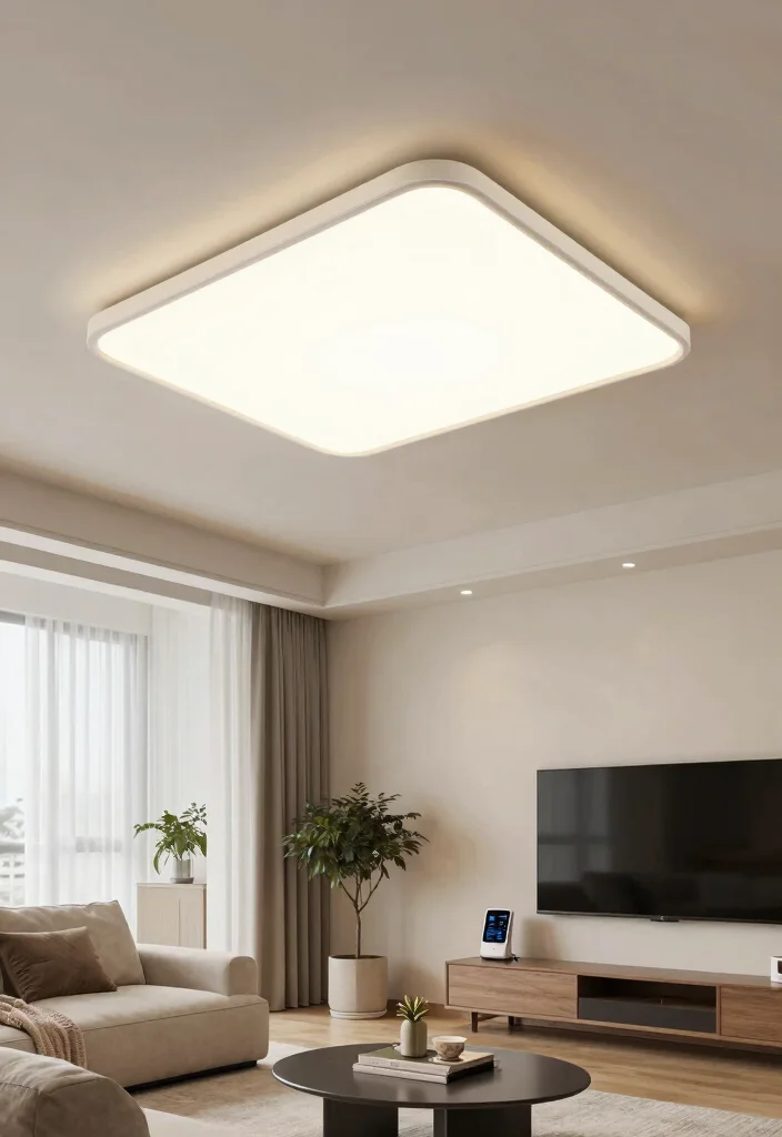 17 Ceiling Lighting Ideas That Transform Any Room - 14. Innovative Smart Ceiling Lights 1
