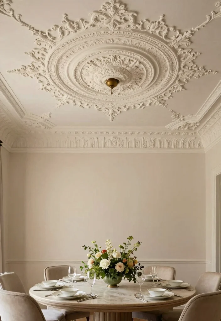 17 Ceiling Panels Ideas With Texture & Depth - 7. Plaster Ceiling Designs 1
