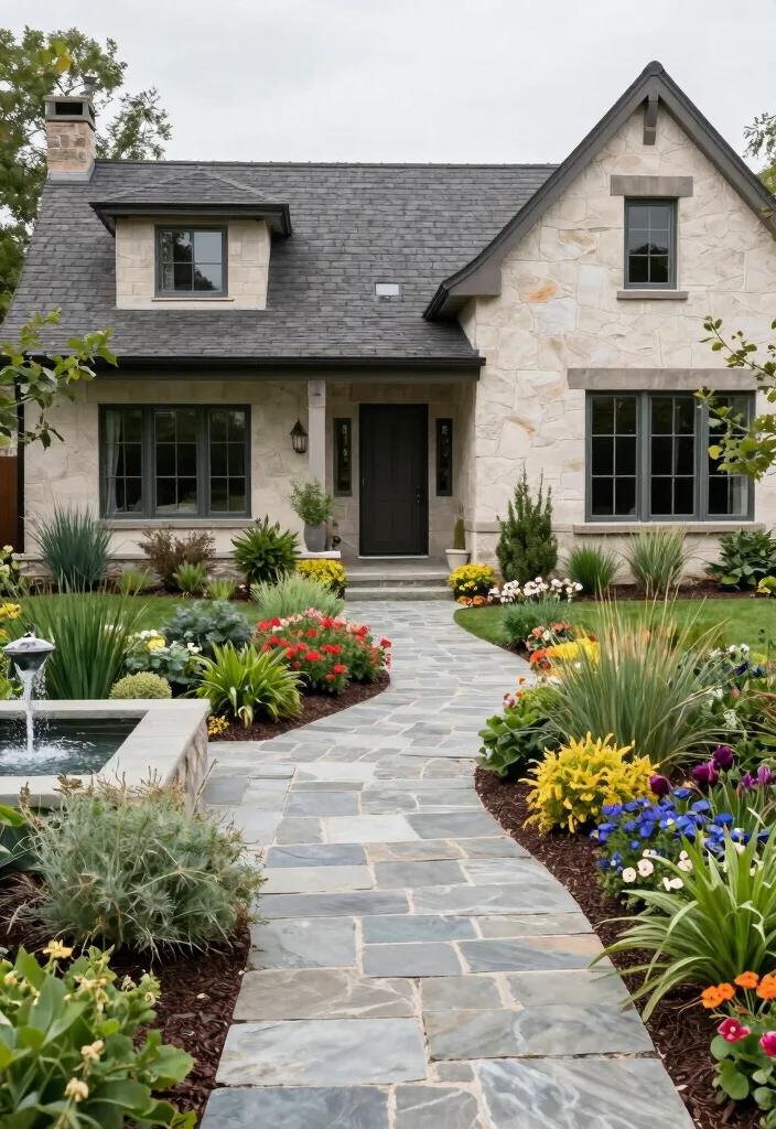 17 Contemporary Farmhouse Exterior Ideas With Modern Edge - 8. Sustainable Landscaping 1