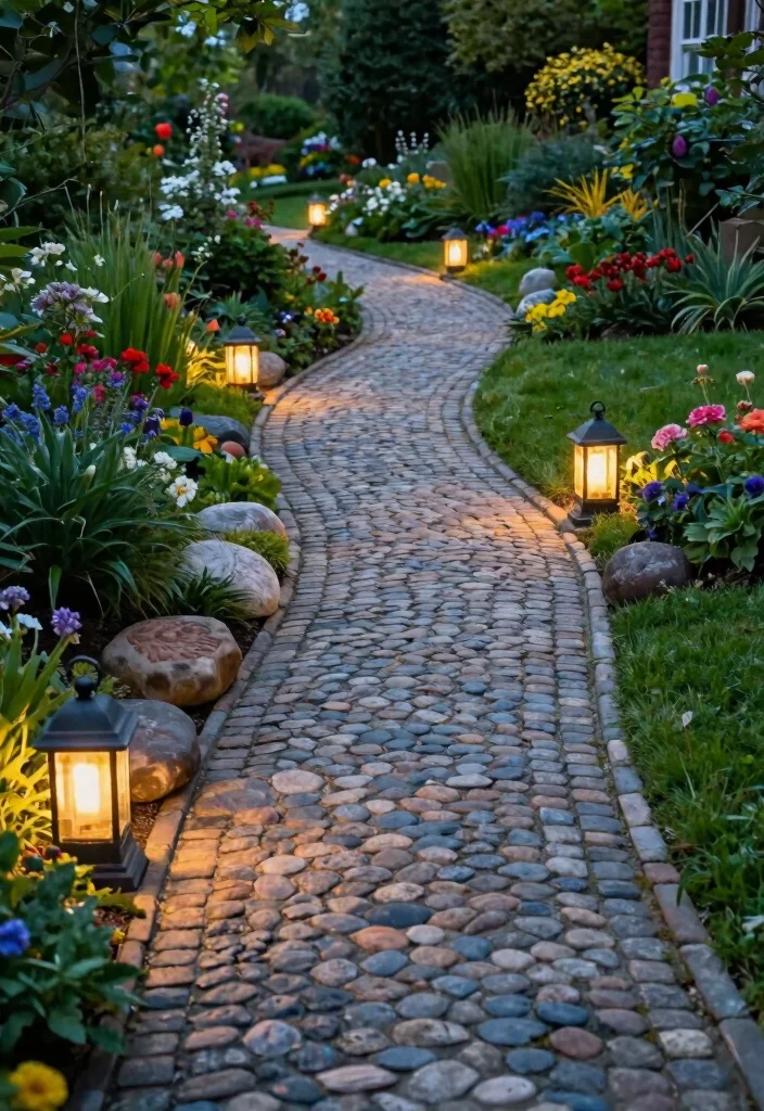 17 Cottage Landscaping Front Yard Ideas With Storybook Charm - 4. Whimsical Pathways 1