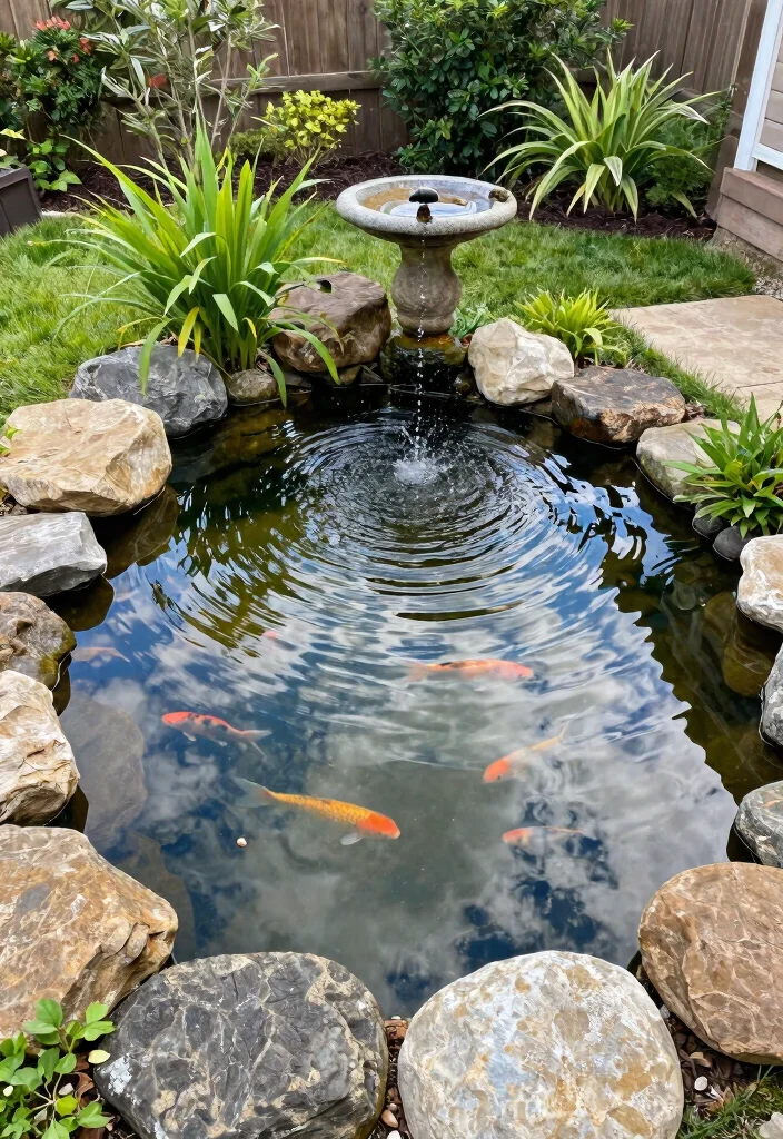 17 Cottage Landscaping Front Yard Ideas With Storybook Charm - 9. Natural Water Features 1