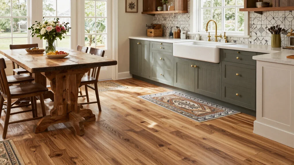 17 Farmhouse Kitchen Flooring Ideas With Natural Texture