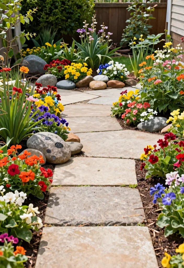17 Landscaping Small Front Yard Ideas That Maximize Space - 12. Colorful Borders: Define Your Space 1