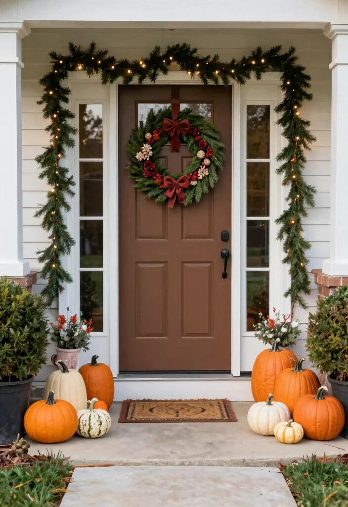 17 Landscaping Small Front Yard Ideas That Maximize Space - 14. Seasonal Decor: A Touch of Whimsy 1