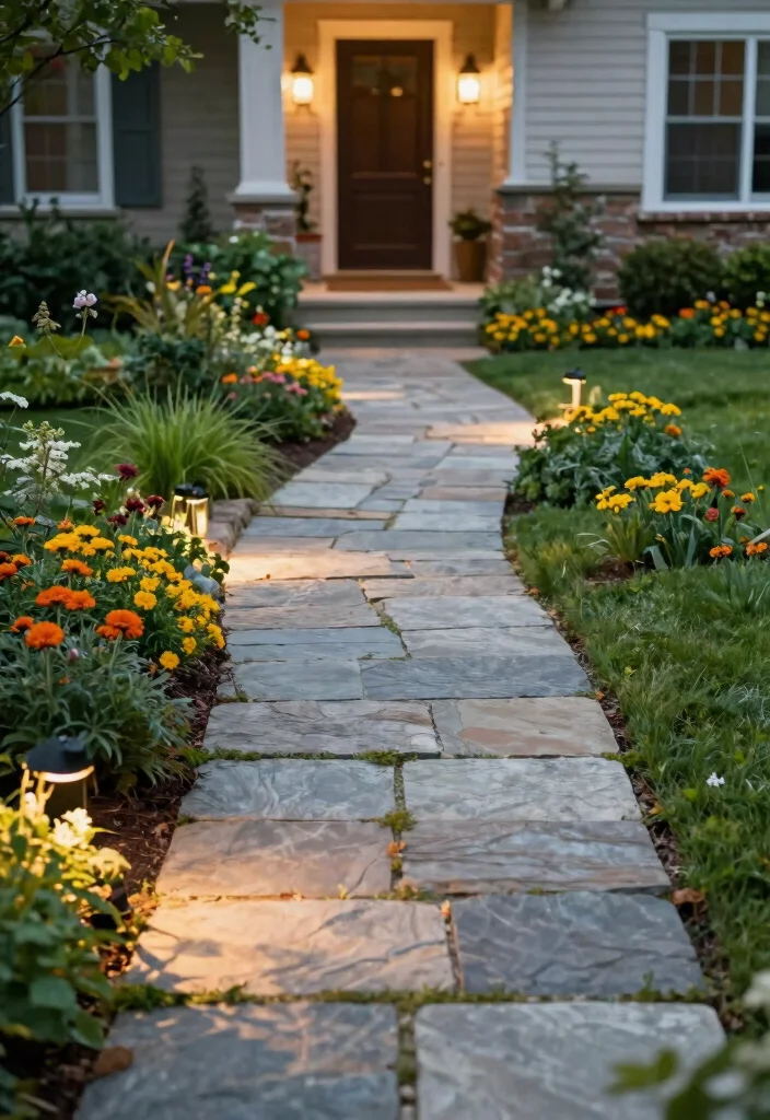 17 Landscaping Small Front Yard Ideas That Maximize Space - 3. Lush Landscaping with Pathways 1