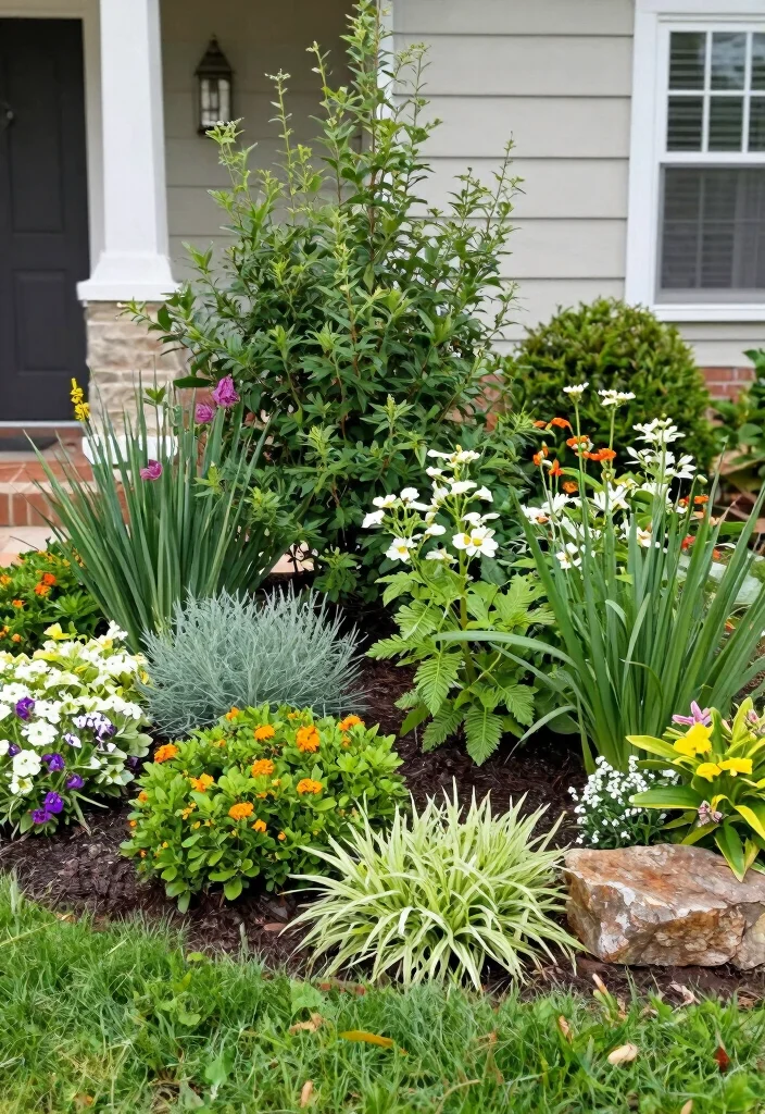 17 Landscaping Small Front Yard Ideas That Maximize Space - 4. Layered Planting: Create Depth 1